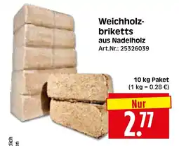 Herkules Baumarkt Weichholz- briketts aus Nadelholz Angebot