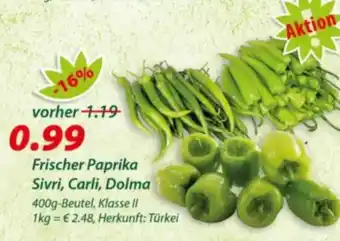 Hepsi-Markt Frischer Paprika Sivri, Carli, Dolma Angebot