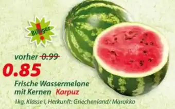 Hepsi-Markt Frische Wassermelone mit Kernen Karpuz Angebot