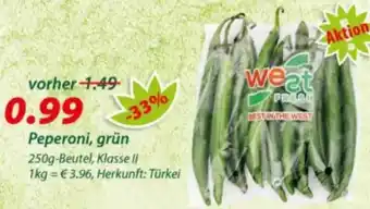 Hepsi-Markt Peperoni, grün Angebot