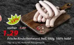 Hepsi-Markt Frische Rinderbratwurst, hell, 1009, 100% halal Angebot