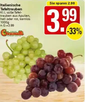 WEZ Italienische Tafeltrauben Angebot