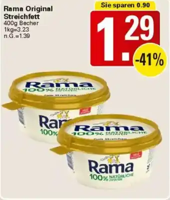 WEZ Rama Original Streichfett Angebot