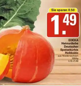 WEZ EDEKA Heimatliebe Deutscher Speisekürbis Hokkaido Angebot