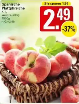 WEZ Spanische Plattpfirsiche Angebot