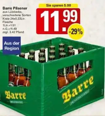 WEZ Barre Pilsener Angebot