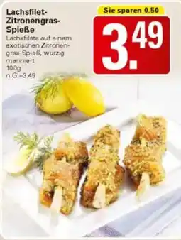 WEZ Lachsfilet- Zitronengras- Spieße Angebot