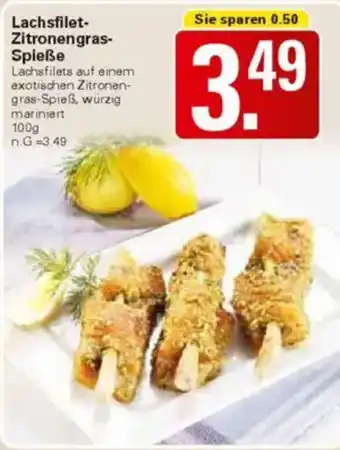 WEZ Lachsfilet- Zitronengras- Spieße Angebot