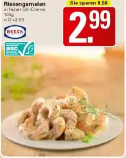 WEZ Riesengarnelen Angebot