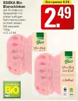 WEZ EDEKA Bio Bierschinken Angebot