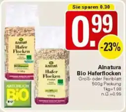 WEZ Alnatura Bio Haferflocken Angebot