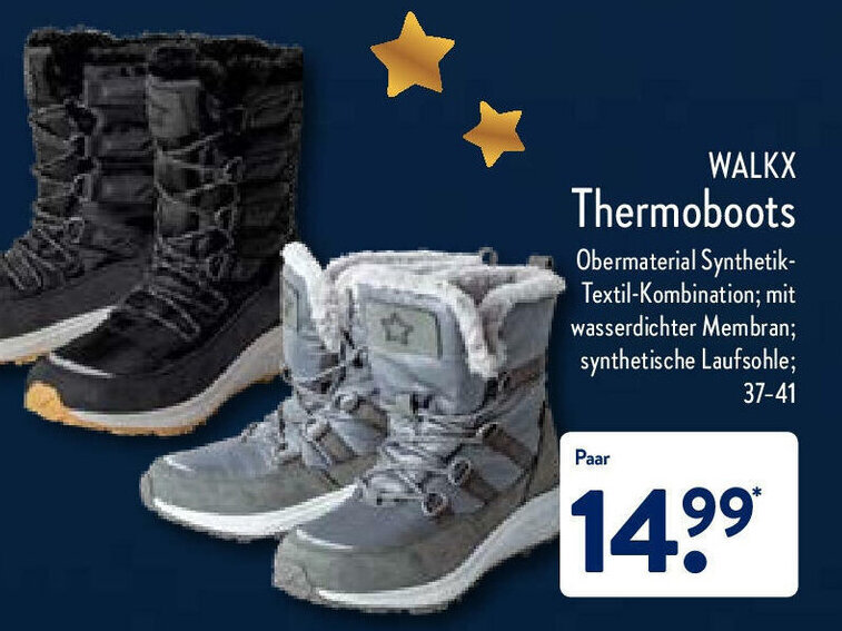 Walkx Thermoboots Angebot bei Aldi Nord