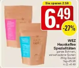 WEZ WEZ Hauskaffee Spezialitäten Angebot