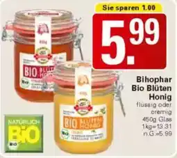 WEZ Bihophar Bio Blüten Honig Angebot