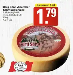 WEZ Berg Senn Zillertaler Schmugglerkäse Angebot