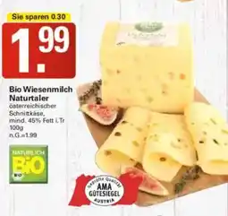 WEZ Bio Wiesenmilch Naturtaler Angebot