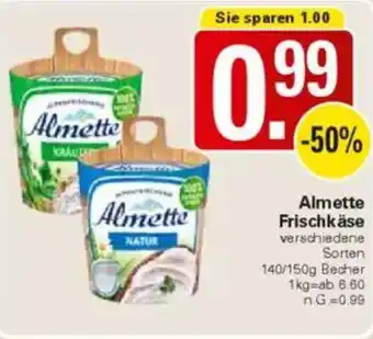 WEZ Almette Frischkäse Angebot