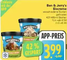 WEZ Ben & Jerry's Eiscreme Angebot