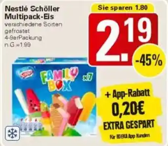 WEZ Nestlé Schöller Multipack-Eis Angebot