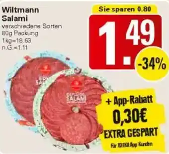 WEZ Wiltmann Salami Angebot