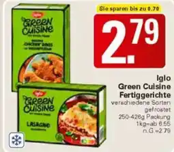 WEZ Iglo Green Cuisine Fertiggerichte Angebot