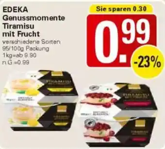 WEZ EDEKA Genussmomente Tiramisu mit Frucht Angebot