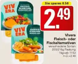 WEZ Vivera Fleisch- oder Fischalternativen Angebot