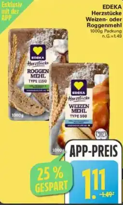 WEZ EDEKA Herzstücke Weizen- oder Roggenmehl Angebot