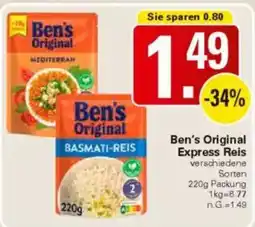 WEZ Ben's Original Express Reis Angebot
