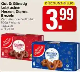 WEZ Gut & Günstig Lebkuchen Herzen, Sterne, Brezeln Angebot
