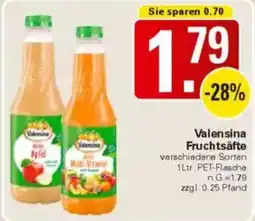 WEZ Valensina Fruchtsäfte Angebot