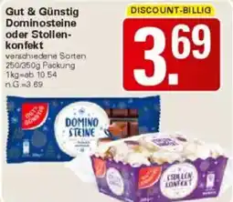 WEZ Gut & Günstig Dominosteine oder Stollen- konfekt Angebot