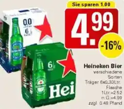 WEZ Heineken Bier Angebot