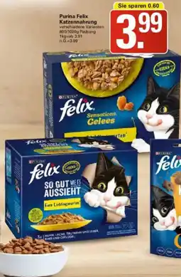 WEZ Purina Felix Katzennahrung Angebot