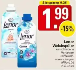 WEZ Lenor Weichspüler Angebot