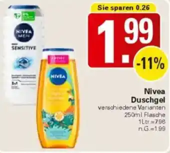 WEZ Nivea Duschgel Angebot