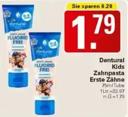 WEZ Dentural Kids Zahnpasta Erste Zähne Angebot