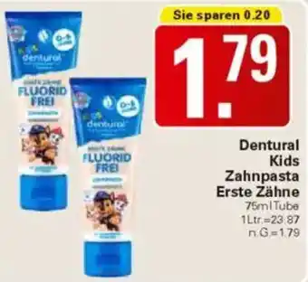 WEZ Dentural Kids Zahnpasta Erste Zähne Angebot
