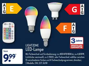 Aldi Nord Lightzone LED Lampe Angebot