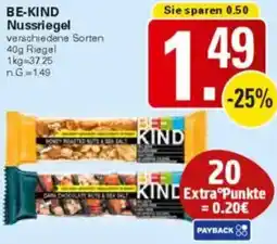 WEZ BE-KIND Nussriegel Angebot