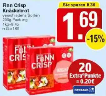 WEZ Finn Crisp Knäckebrot Angebot