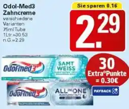 WEZ Odol-Med3 Zahncreme Angebot