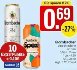 WEZ Krombacher Angebot