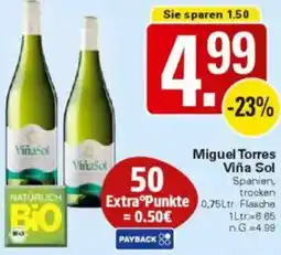 WEZ Miguel Torres Viña Sol Angebot