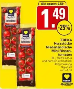 WEZ EDEKA Herzstücke Niederländische Mini Rispentomaten Angebot