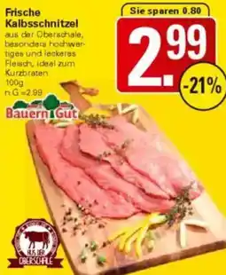 WEZ Bauern Gut Frische Kalbsschnitzel Angebot