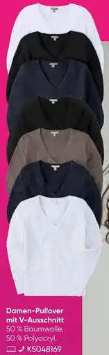 Galeria Damen-Pullover mit V-Ausschnitt Angebot