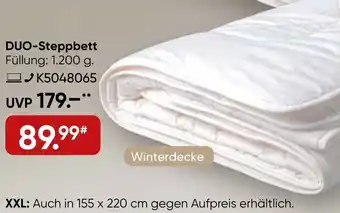 Galeria KÜNSEMÜLLER DUO-Steppbett Angebot