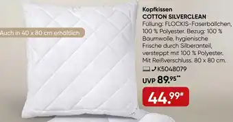 Galeria Billerbeck Kopfkissen COTTON SILVERCLEAN Angebot