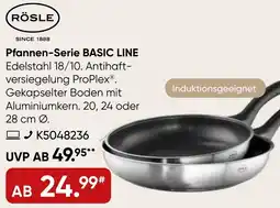 Galeria RÖSLE Pfannen-Serie BASIC LINE Angebot